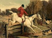 unknow artist Classical hunting fox, Equestrian and Beautiful Horses, 068. USA oil painting artist